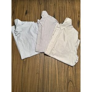 Jos. A. Bank BUNDLE Men's‎ 3-Long Sleeve Dress Shirts, Sz 17.5/35
